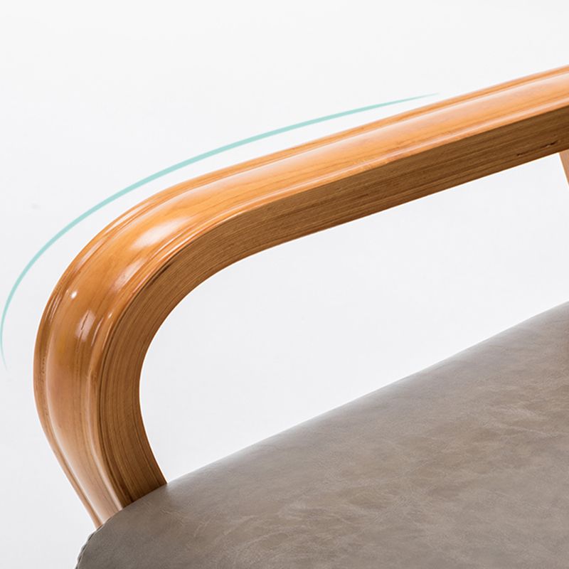 Arm Chair 25.19" L x 25.98" W x 29.52" H Solid Wood Frame Accent Armchair Clearhalo 'Accent Chairs' 'accent_chairs' 'Chairs & Seating' 'furn' 'furn_accent_chairs' 'Furniture' 'Living Room Furniture' 1200x1200_bf4e5c17-8811-4491-bd50-4e48168e504c