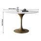 Traditional Luxury Tulip Base Furniture Round Stone Dining Table for Home Clearhalo ' dining_table' 'Dining Tables & Seating' 'Dining Tables' 'furn' 'furn_dining_table' 'Furniture' 'furniture_dining_table' 'Kitchen & Dining Furniture' 'kitchen&dining_furn' 'kitchen' 'kitchen_dining_table' 1200x1200_bf4eaa00-0197-4b63-9144-6e97de48ead7
