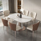 Modern Scalable Dinette Set 1/2/3/7/9 Pieces Round White Sintered Stone Dining Table Set Clearhalo 'Dining Room Sets' 'Dining Tables & Seating' 'dining_room_set' 'furn' 'furn_dining_room_set' 'Furniture' 'furniture_dining_room_set' 'Kitchen & Dining Furniture' 1200x1200_bf51f497-cf8b-43d1-949a-fce06463d97f