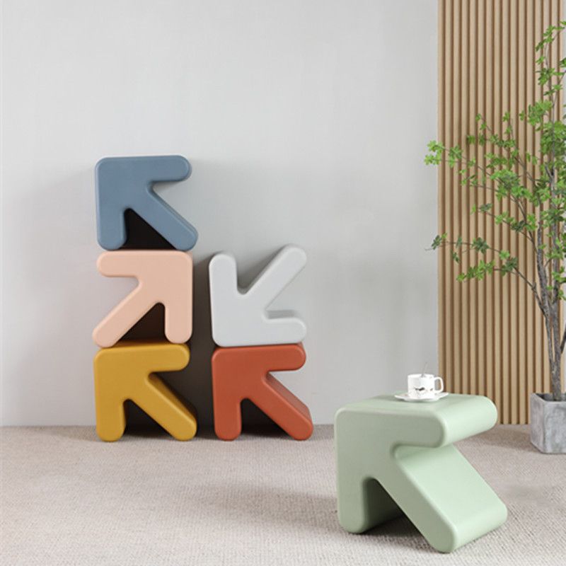 Scandinavian Geometric End Table 15.75" W x 13.78" D x 15.75" H Arrow-Shaped Side Table Clearhalo 'Coffee & Accent Tables' 'End & Side Tables' 'end_side_tables' 'furn' 'furn_end_side_tables' 'Furniture' 'Living Room Furniture' 1200x1200_bf5339c4-b61b-4b6b-88ca-14a649805878