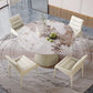 Glam Sintered Stone Dining Set 1/4/5/7 Pieces Dining Set for Dining Areas