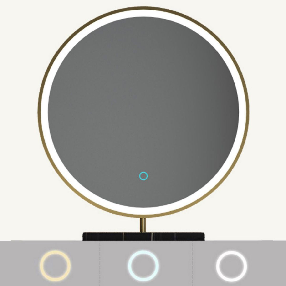 ベッドルーム用の鏡とスツールのあるモダンなソリッドウッドバニティドレッシングテーブル