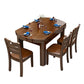 Modern Round Dining Table Solid Wood Drop-Leaf Dining Table for Dining Room Clearhalo 'Dining Tables & Seating' 'Dining Tables' 'dining_table' 'furn' 'furn_dining_table' 'Furniture' 'Kitchen & Dining Furniture' 1200x1200_bf56446d-3f45-4ef8-9ade-e81a11662436