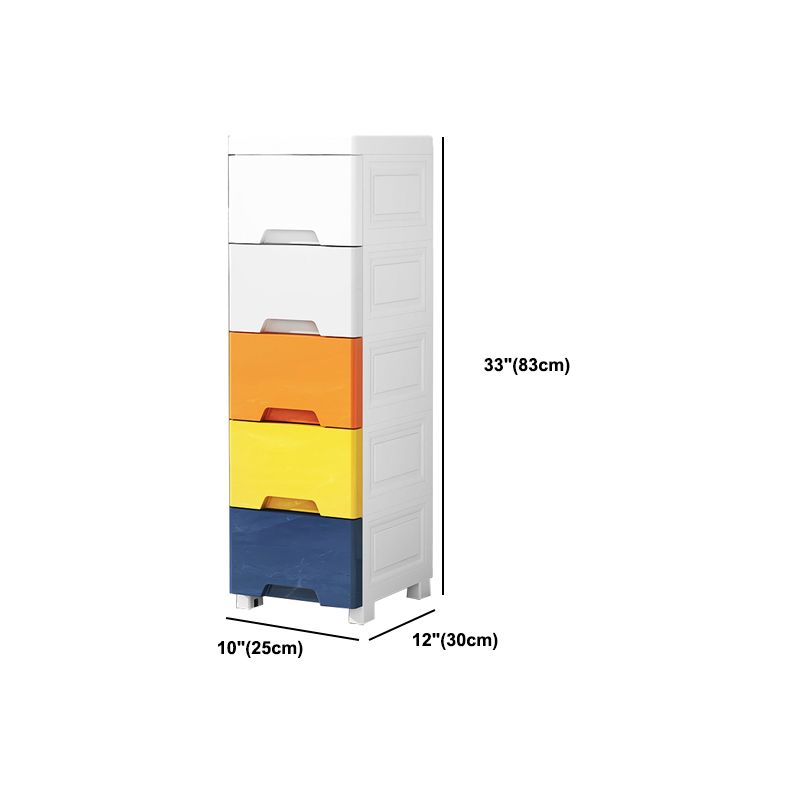Plastic Home Non-Hanging Armoire Modern Style Storage Cabinet with Caster Wheels Clearhalo 'Armoires & Wardrobes' 'armoires_wardrobes' 'Bedroom Furniture' 'furn' 'furn_armoires_wardrobes' 'Furniture' 1200x1200_bf569c5b-f2a3-4dc6-8886-abc73be54045