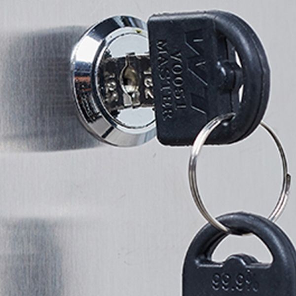 Steel Chrome Storage Cabinet Modern Cabinet with Hinged Doors Clearhalo 'Armoires & Wardrobes' 'armoires_wardrobes' 'Bedroom Furniture' 'furn' 'furn_armoires_wardrobes' 'Furniture' 1200x1200_bf5821cf-ce55-490d-8177-2b352c5d8c68