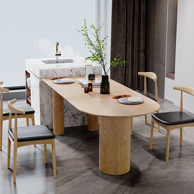 Free Form Dining Table Solid Wood Table Contemporary with 3 Legs Clearhalo ' dining_table' 'Dining Tables & Seating' 'Dining Tables' 'furn' 'furn_dining_table' 'Furniture' 'furniture_dining_table' 'Kitchen & Dining Furniture' 'kitchen&dining_furn' 'kitchen' 'kitchen_dining_table' 1200x1200_bf589886-1620-412d-ac06-51287a6f5d0c