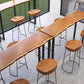 Rechteck aus massivem Holz Bar Tisch Set luxuriöser 1/3 Stücke Thescheltisch mit hohen Hockern