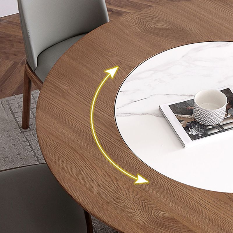 Round Dining Table Set 1/4/5/7 Pcs Solid Wood Dining Table and Chairs Clearhalo 'Dining Room Sets' 'Dining Tables & Seating' 'dining_room_set' 'furn' 'furn_dining_room_set' 'Furniture' 'Kitchen & Dining Furniture' 1200x1200_bf5de9e2-a921-435d-a9ca-61450c3259a3