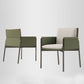 Minimalist Linen Fabric Dining Chair Solid Back Arm Single Chair for Kitchen Clearhalo ' kitchen&dining_furn' 'Dining Chairs' 'Dining Tables & Seating' 'dining_chair' 'furn' 'furn_dining_chair' 'Furniture' 'furniture_dining_chair' 'Kitchen & Dining Furniture' 'kitchen' 1200x1200_bf60d0d6-a469-4246-b108-315a0c4eb07d