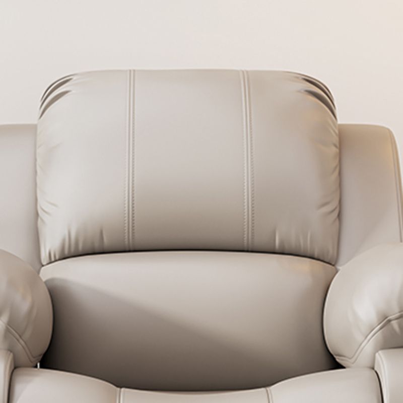 Metal Frame Standard Recliner Faux Leather Recliner Chair with Lumbar Clearhalo 'Chairs & Seating' 'furn' 'furn_recliners' 'Furniture' 'Living Room Furniture' 'Recliners' 1200x1200_bf6138aa-8000-47e6-b6dd-2c2b1ac0db66