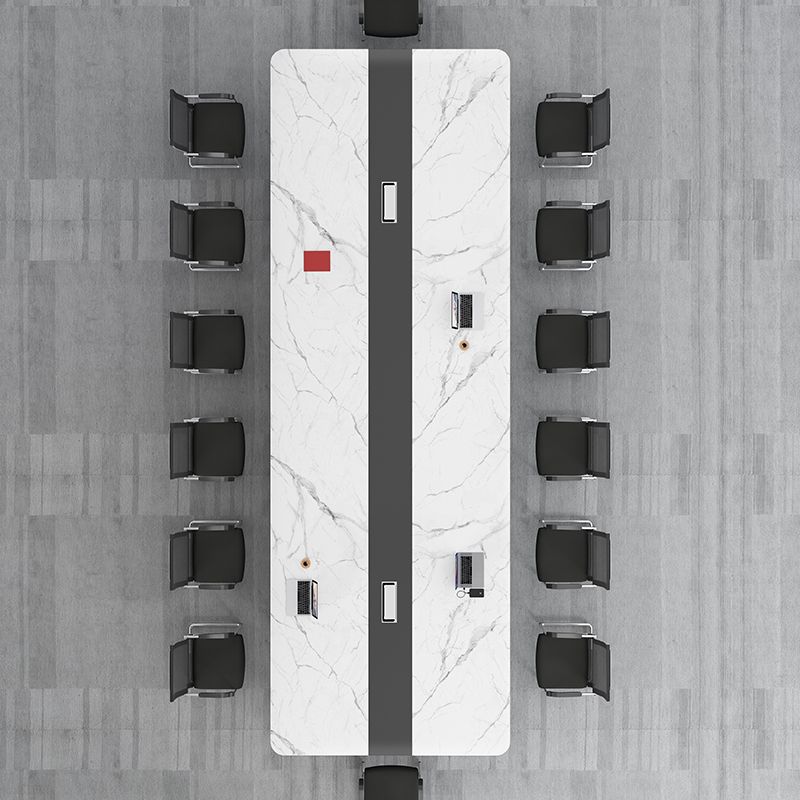 Scrivania di scrittura in stile industriale Curve Cable Management Office Desk