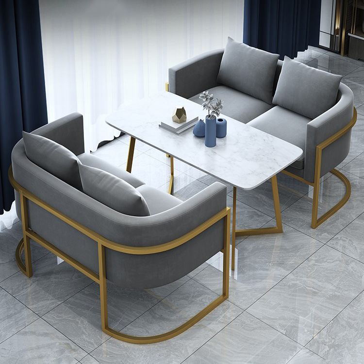 Sintered Stone White Dining Table Luxury Style Fixed Table for Dining Room Clearhalo ' dining_table' 'Dining Tables & Seating' 'Dining Tables' 'furn' 'furn_dining_table' 'Furniture' 'furniture_dining_table' 'Kitchen & Dining Furniture' 'kitchen&dining_furn' 'kitchen' 'kitchen_dining_table' 1200x1200_bf641b63-b223-406f-a6a5-a773c840c897