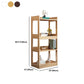 Modern Solid Wood Bookcase Open Back Standard Bookcase for Study