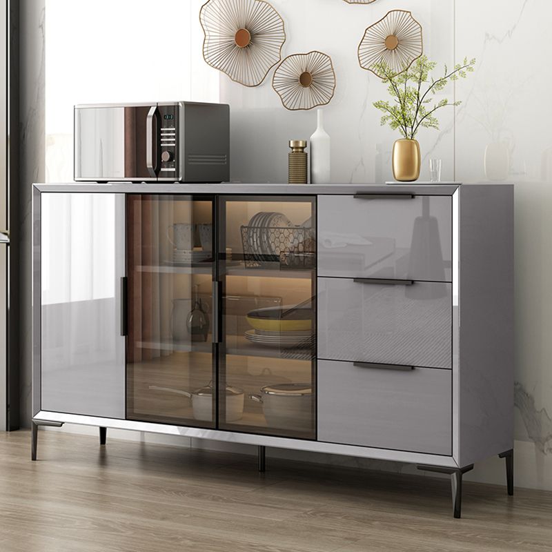 Moderni moderni mobili a buffet buffet sideboard con luci a LED