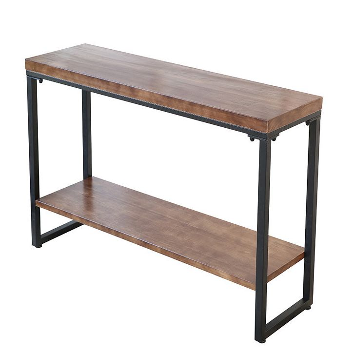 Tavolo di accento per console di finitura antica di divano console moderna di metà secolo