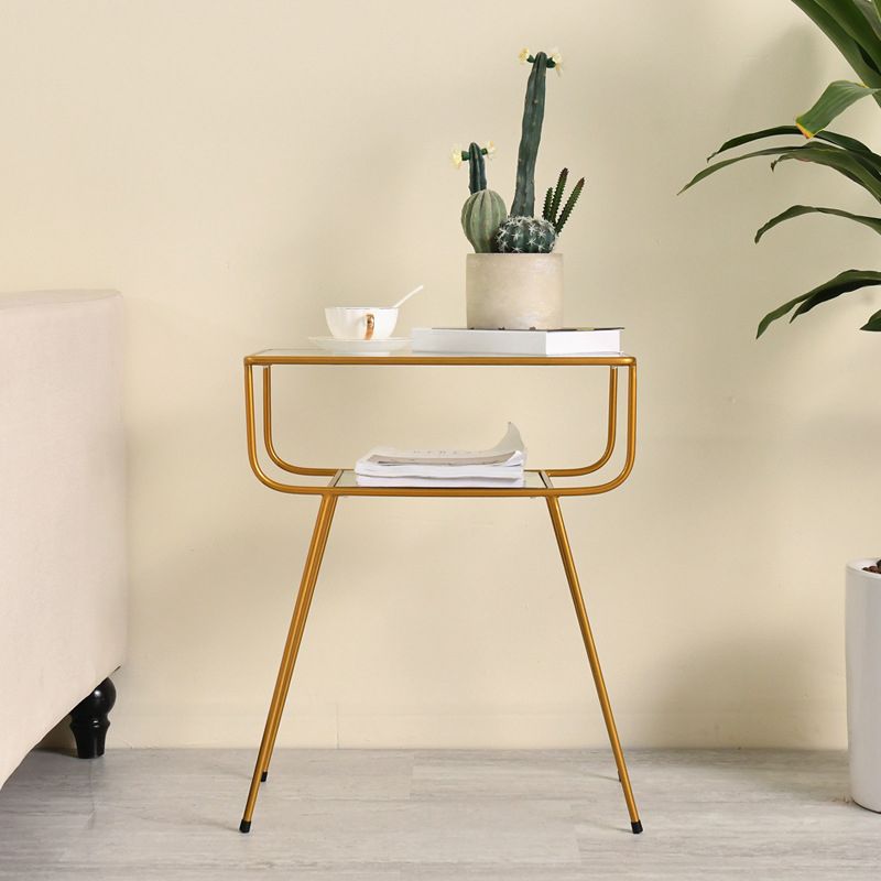 Armoire de chevet en métal de lit contemporain pour chambre à coucher