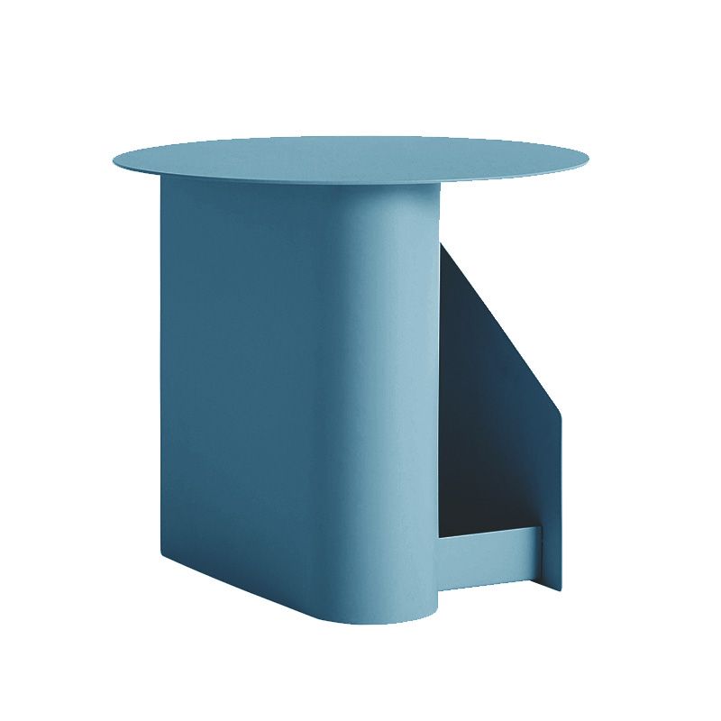 Steel Round Top Coffee Table Abstract Base Cocktail Table with Storage Clearhalo 'Coffee & Accent Tables' 'Coffee Tables' 'coffee_tables' 'furn' 'furn_coffee_tables' 'Furniture' 'Living Room Furniture' 1200x1200_bf67cb2a-a3a1-418b-9ffb-570fc8fdb159