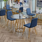 Round Sintered Stone Dining Table Traditional Luxury Dining Table for Dining Room Clearhalo ' dining_table' 'Dining Tables & Seating' 'Dining Tables' 'furn' 'furn_dining_table' 'Furniture' 'furniture_dining_table' 'Kitchen & Dining Furniture' 'kitchen&dining_furn' 'kitchen' 'kitchen_dining_table' 1200x1200_bf6a18bc-11f4-4daf-89af-5d7d8b4a3ba9