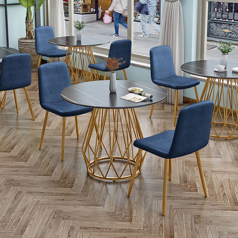 Round Sintered Stone Dining Table Traditional Luxury Dining Table for Dining Room Clearhalo ' dining_table' 'Dining Tables & Seating' 'Dining Tables' 'furn' 'furn_dining_table' 'Furniture' 'furniture_dining_table' 'Kitchen & Dining Furniture' 'kitchen&dining_furn' 'kitchen' 'kitchen_dining_table' 1200x1200_bf6a18bc-11f4-4daf-89af-5d7d8b4a3ba9