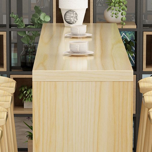 1/5/9 Pieces Modern Rectangular Pub Table Set Wooden Counter Table with Backless Stools Clearhalo 'Bar Furniture' 'furn' 'furn_home_bar_bar_sets' 'Furniture' 'Home Bars & Bar Sets' 'home_bar_bar_sets' 'Kitchen & Dining Furniture' 1200x1200_bf6ad6c9-e5a2-4786-b0e3-67ccdc190db8