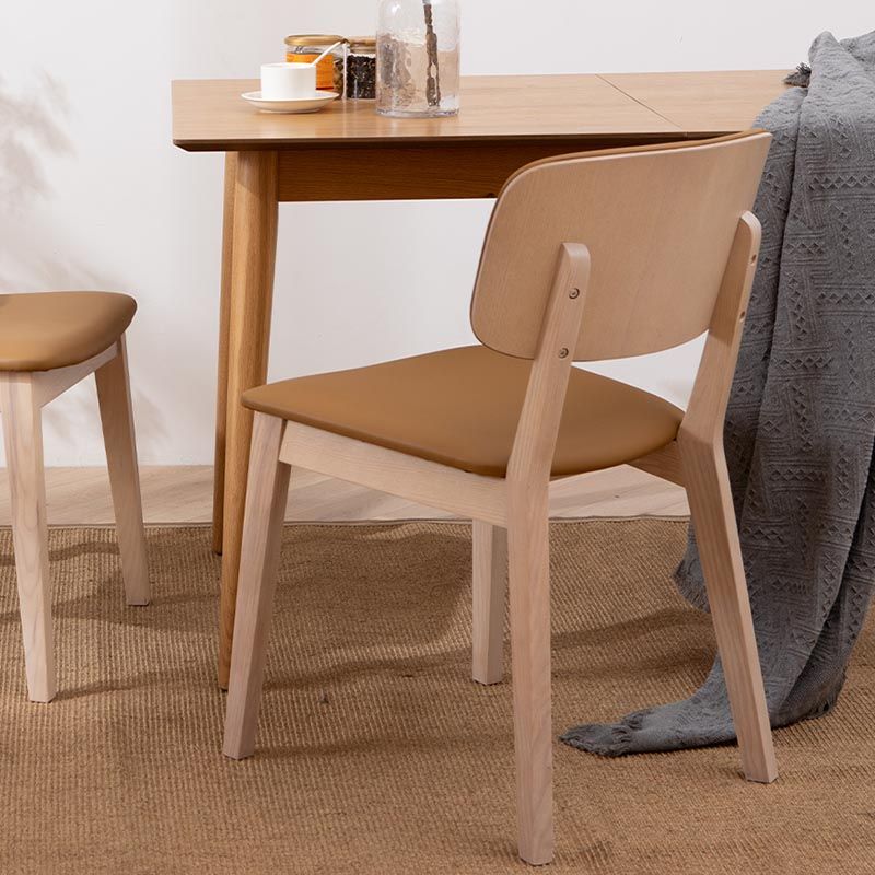 Wood Dining Side Chair Open Back Dining Side Chair for Dining Room Clearhalo 'Dining Chairs' 'Dining Tables & Seating' 'dining_chair' 'furn' 'furn_dining_chair' 'Furniture' 'Kitchen & Dining Furniture' 1200x1200_bf6b3867-5339-4cce-9829-540ccc627323