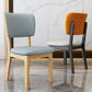 Contemporary Wood Dining Chairs Open Back Dining Side Chair for Restaurant Use