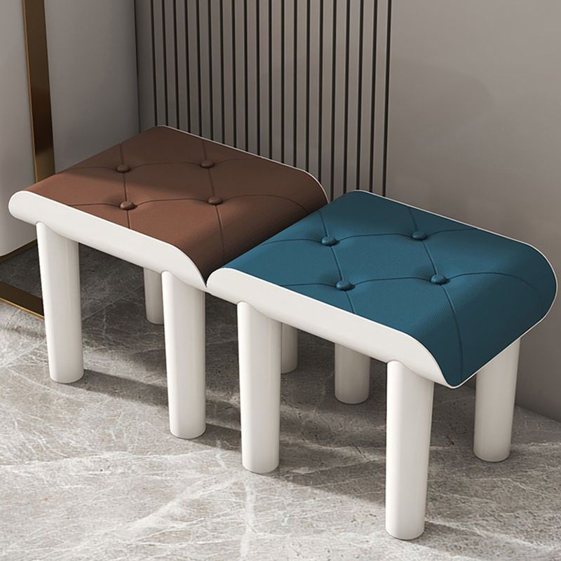 Faux Leather Pouf Whole Colored Modern Tufted Rectangle Stain Resistant Ottoman Clearhalo 'furn' 'furn_ottomans_poufs' 'Furniture' 'Living Room Furniture' 'Ottomans & Poufs' 'ottomans_poufs' 1200x1200_bf71b24a-0d56-4f61-8708-743343640c81