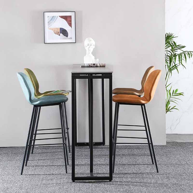 Industrial Leather Counter Stools Black Metal Low Back Bar Stools with Footrest Clearhalo 'Bar Furniture' 'Bar Stools' 'bar_stools' 'furn' 'furn_bar_stools' 'furniture_bar_stools' 'Kitchen & Dining Furniture' 'kitchen&dining_furn' 'kitchen' 'kitchen_furn' Furniture' 1200x1200_bf71f8e7-fbb8-4ea0-8a5a-96c48f15f543