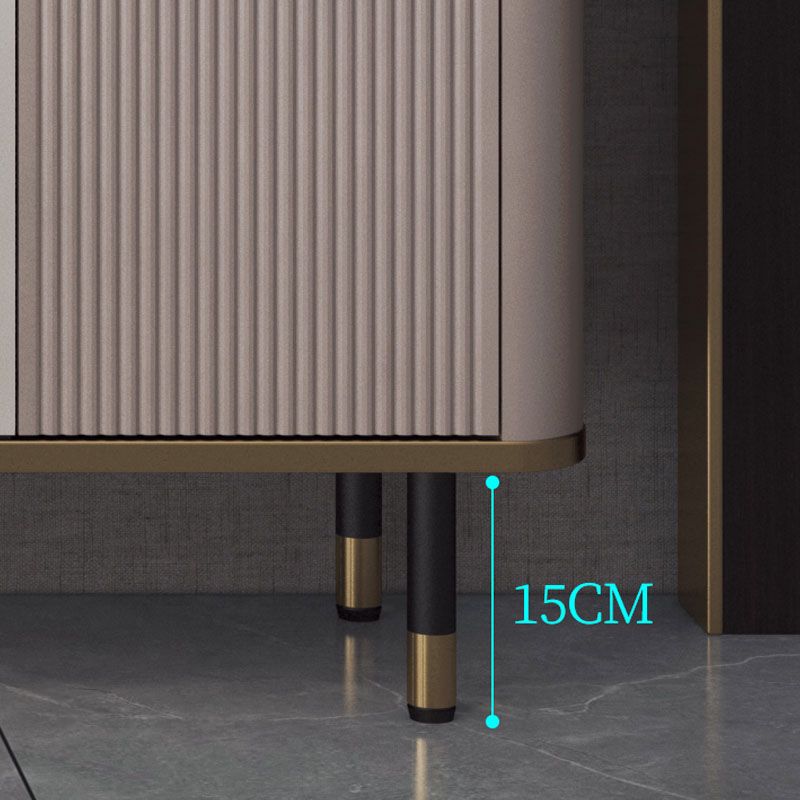 Stand in legno ingegnerizzato in stile contemporaneo ingegneria a scaffalatura regolabile