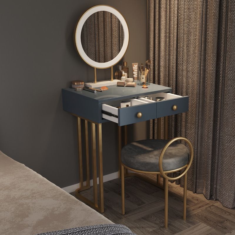 Trucco in legno Vanity 15.74 "tavoli da vanità larghi con 2 cassetti