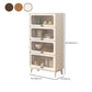 Wood Accent Cabinet, Glass Doors Storage Cabinet - Solid Wood Clearhalo 'Cabinets & Chests' 'cabinets_chests' 'furn' 'furn_cabinets_chests' 'Furniture' 'Living Room Furniture' 1200x1200_bf72fbde-4e45-4b3b-93f9-4e893fea3e02