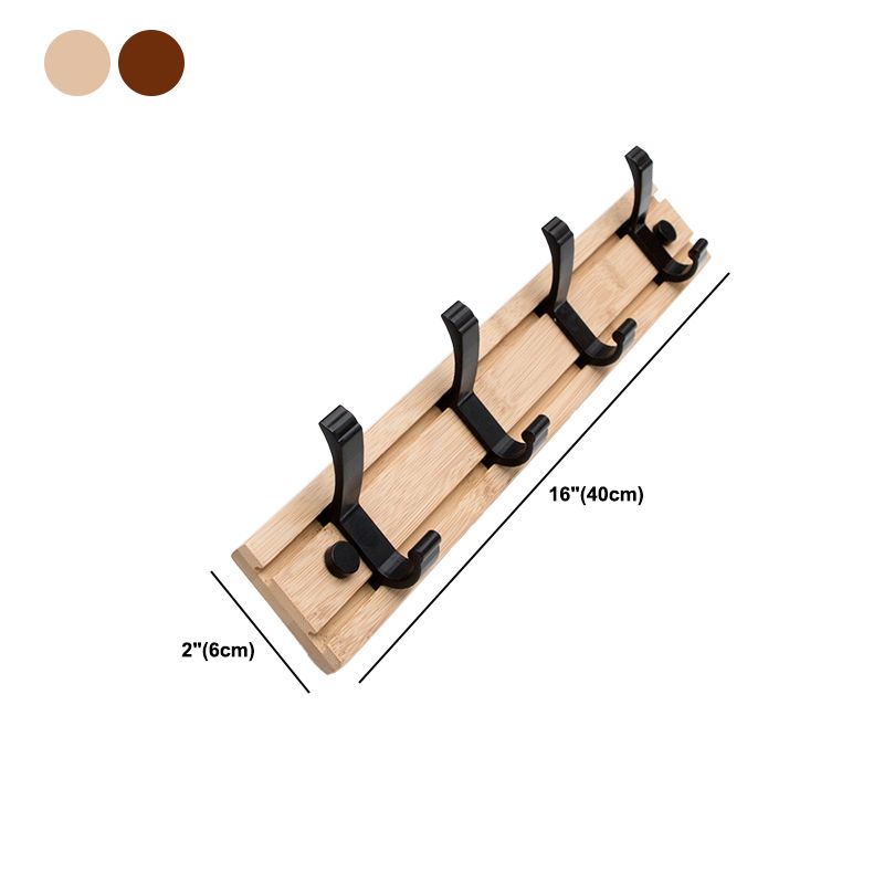 Zeitgenössischer Eingangs -Kit Holzwand montiert Doppelteckhaken enthalten Hallstand