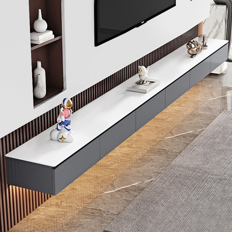 Stone TV Stand Console Wall Mounted Media Console with Drawers Clearhalo 'furn' 'furn_tv_stands_entertainment_centers' 'Furniture' 'Living Room Furniture' 'TV Stands & Entertainment Centers' 'TV Stands & Media Storage Furniture' 'tv_stands_entertainment_centers' 1200x1200_bf744921-ffa6-49e8-bba6-2c785e40bfc2