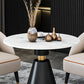 Traditional Luxury Round Dining Room Table Sintered Stone Table with Black Pedestal Base Clearhalo ' dining_table' 'Dining Tables & Seating' 'Dining Tables' 'furn' 'furn_dining_table' 'Furniture' 'furniture_dining_table' 'Kitchen & Dining Furniture' 'kitchen&dining_furn' 'kitchen' 'kitchen_dining_table' 1200x1200_bf74c6b5-e0c4-4f59-a9ef-973d8c46c434