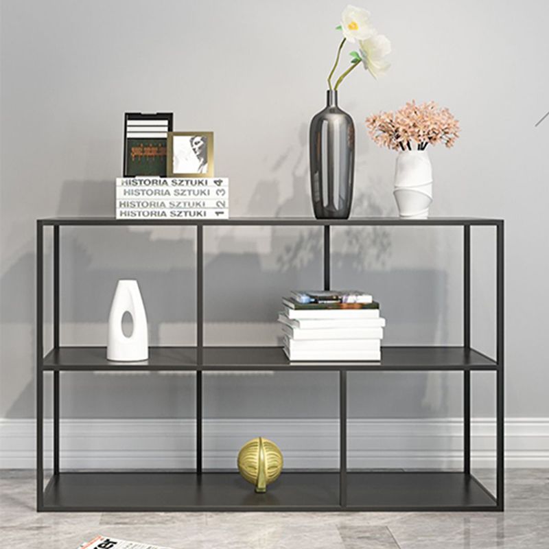 Open Bookcase Minimalist Book Shelf with Metal Rectangular Shelves Clearhalo 'Bookcases' 'Furniture' 'furniture_bookcases' 'kitchen' 'kitchen_bookcases' 'Living Room Furniture' 'Office Furniture' 1200x1200_bf76c2d0-08a7-40cf-a6c5-5d5d0f5d4475