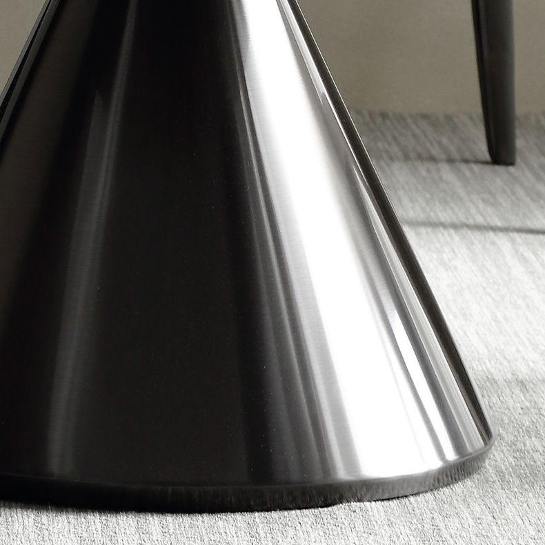 Sintered Stone Modern Round Dining Table Black Stone Top Table with Pedestal Clearhalo ' dining_table' 'Dining Tables & Seating' 'Dining Tables' 'furn' 'furn_dining_table' 'Furniture' 'furniture_dining_table' 'Kitchen & Dining Furniture' 'kitchen&dining_furn' 'kitchen' 'kitchen_dining_table' 1200x1200_bf779795-2b8e-4f2b-9478-1ecd2e843e31