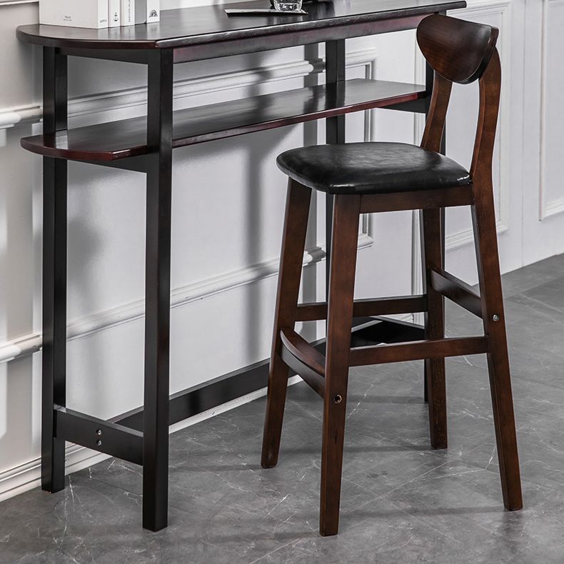 Scandinavian Footrest Solid Wood Bar Stool Low Back Home Stool Clearhalo 'Bar Furniture' 'Bar Stools' 'bar_stools' 'furn' 'furn_bar_stools' 'Furniture' 'furniture_bar_stools' 'Kitchen & Dining Furniture' 1200x1200_bf77d729-63c7-4990-8477-7e95862402ed