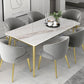 Glam Sintered Stone Dining Table Set 1/4/5/7 Pieces Dining Set Clearhalo 'Dining Room Sets' 'Dining Tables & Seating' 'dining_room_set' 'furn' 'furn_dining_room_set' 'Furniture' 'furniture_dining_room_set' 'Kitchen & Dining Furniture' 1200x1200_bf78e495-80ed-4275-b38d-5020fca4a6f2