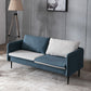 23.6" H Contemporary Faux Leather Square Arm Sofa for Living Room