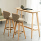 Modern Rubberwood Solid Wood Bar Stool Matte Finish Home Stool Clearhalo 'Bar Furniture' 'Bar Stools' 'bar_stools' 'furn' 'furn_bar_stools' 'Furniture' 'furniture_bar_stools' 'Kitchen & Dining Furniture' 1200x1200_bf7ab92e-4955-4af6-87b2-1c2fd56b48c6