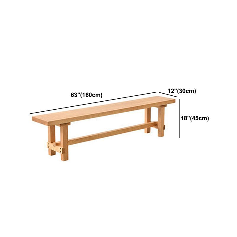 Modern Rectangular Table and Bench Set 1/2/3/5/9 Pieces Solid Wood ...