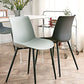 Nordic Solid Back Side Chair Plastic Indoor Arm Chair with Metal Base for Restaurant Clearhalo 'Dining Chairs' 'Dining Tables & Seating' 'dining_chair' 'furn' 'furn_dining_chair' 'Furniture' 'Kitchen & Dining Furniture' 1200x1200_bf7b13c7-1fef-47d6-8164-b834f6a3eeba