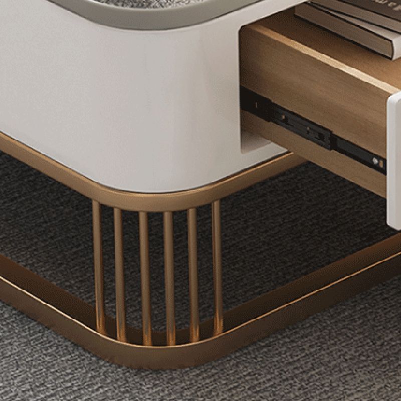 Frame Base 2 Nesting Coffee Table with Storage Metal Coffee Table Set Clearhalo 'Coffee & Accent Tables' 'Coffee Tables' 'coffee_tables' 'furn' 'furn_coffee_tables' 'Furniture' 'Living Room Furniture' 1200x1200_bf7d3318-261b-4055-9a17-625e2aa0eb18