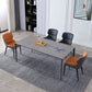 Ensemble de Table à manger en pierre frittée, 1/4/5 pièces, chaises à manger modernes à oreilles