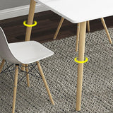 Traditional Wooden Top Dining Set with 4 Light Brown Wood Legs for Dining Furniture Clearhalo 'Dining Room Sets' 'Dining Tables & Seating' 'dining_room_set' 'Furniture' 'furniture_dining_room_set' 'Kitchen & Dining Furniture' 'kitchen&dining_furn' 'kitchen' 1200x1200_bf7eed74-d12e-47f4-95d7-a99acfb4e39d