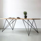 Traditional Luxury Rectangle Dining Room Table Solid Wood Table with 4 Metal Legs Clearhalo ' dining_table' 'Dining Tables & Seating' 'Dining Tables' 'Furniture' 'furniture_dining_table' 'Kitchen & Dining Furniture' 'kitchen&dining_furn' 'kitchen' 'kitchen_dining_table' 1200x1200_bf80023f-c0fc-4a96-88d2-a59772fd35be