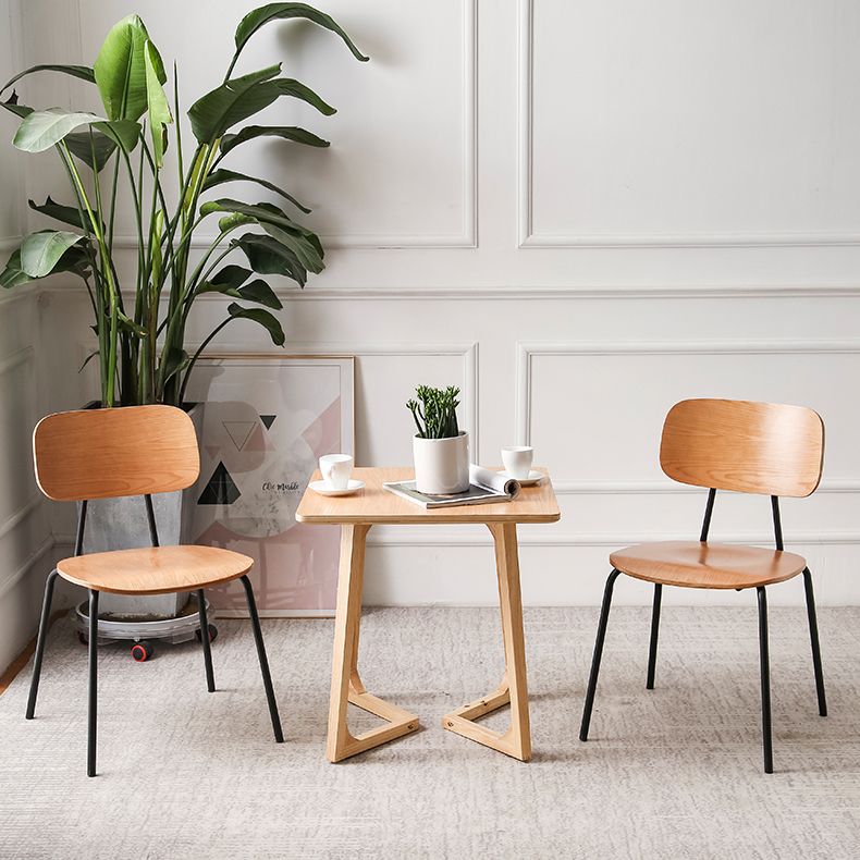 Metal Industrial Style Dining Side Chair Indoor Open Back Dining Side Chair Clearhalo ' kitchen&dining_furn' 'Dining Chairs' 'Dining Tables & Seating' 'dining_chair' 'furn' 'furn_dining_chair' 'Furniture' 'furniture_dining_chair' 'Kitchen & Dining Furniture' 'kitchen' 1200x1200_bf809d2d-dbde-42ab-86a7-db2884d20883