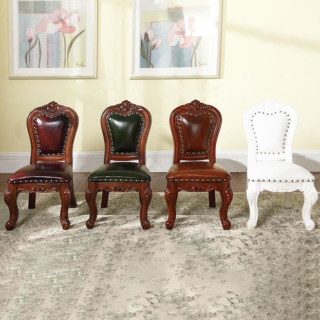 Traditional Wood Dining Armless Chair Open Back Dining Side Chair for Restaurant Clearhalo ' kitchen&dining_furn' 'Dining Chairs' 'Dining Tables & Seating' 'dining_chair' 'furn' 'furn_dining_chair' 'Furniture' 'furniture_dining_chair' 'Kitchen & Dining Furniture' 'kitchen' 1200x1200_bf80d4d7-2fe6-4b1e-8faa-4cd45f9f3e5f