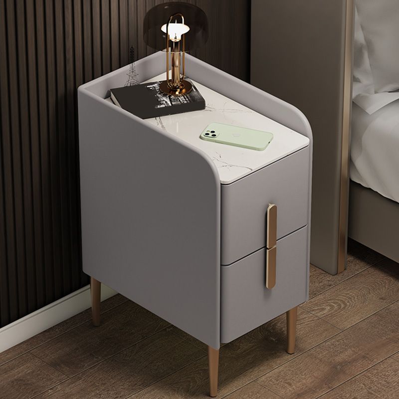 Steinbett Nachttisch Klassiker Glam -Nachtschrank für Schlafzimmer