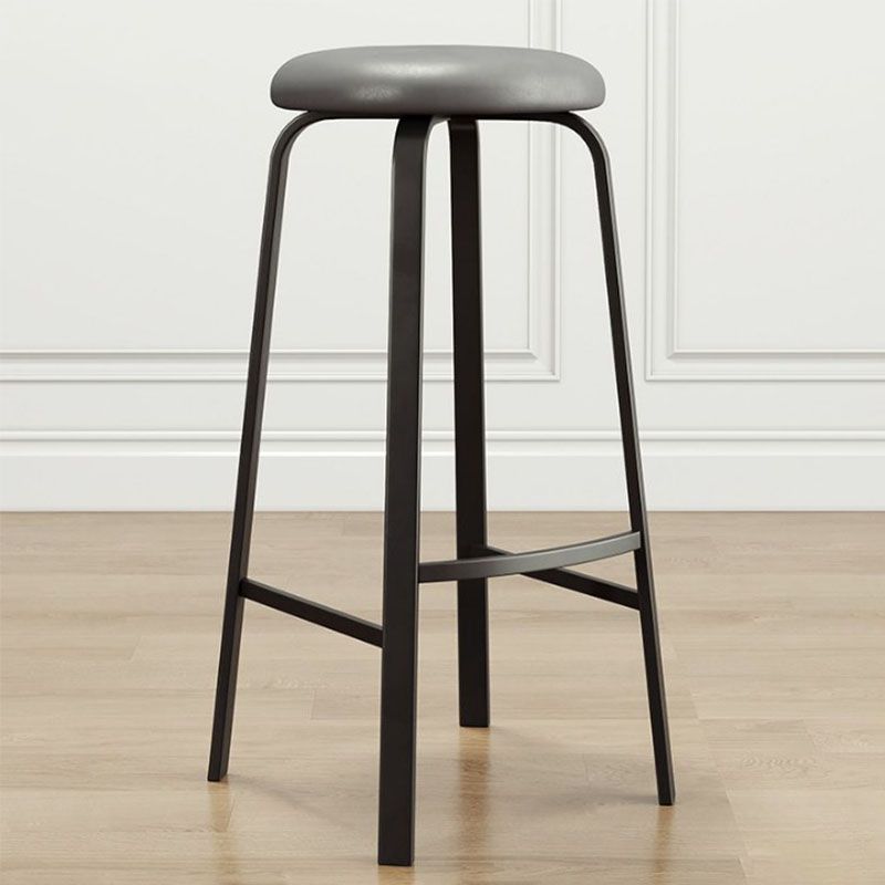 Modern Stackable Footrest Barstool Matte Finish Upholstered Home Stool Clearhalo 'Bar Furniture' 'Bar Stools' 'bar_stools' 'furn' 'furn_bar_stools' 'Furniture' 'furniture_bar_stools' 'Kitchen & Dining Furniture' 1200x1200_bf8231e8-8eef-439c-b108-8241ab9c02cc